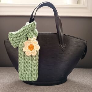 💚Crochet Cell Phone Pocket - Mint Green
